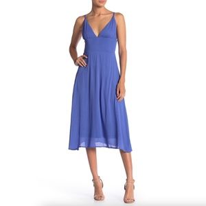 Know One Cares Crepe Woven Midi Dress